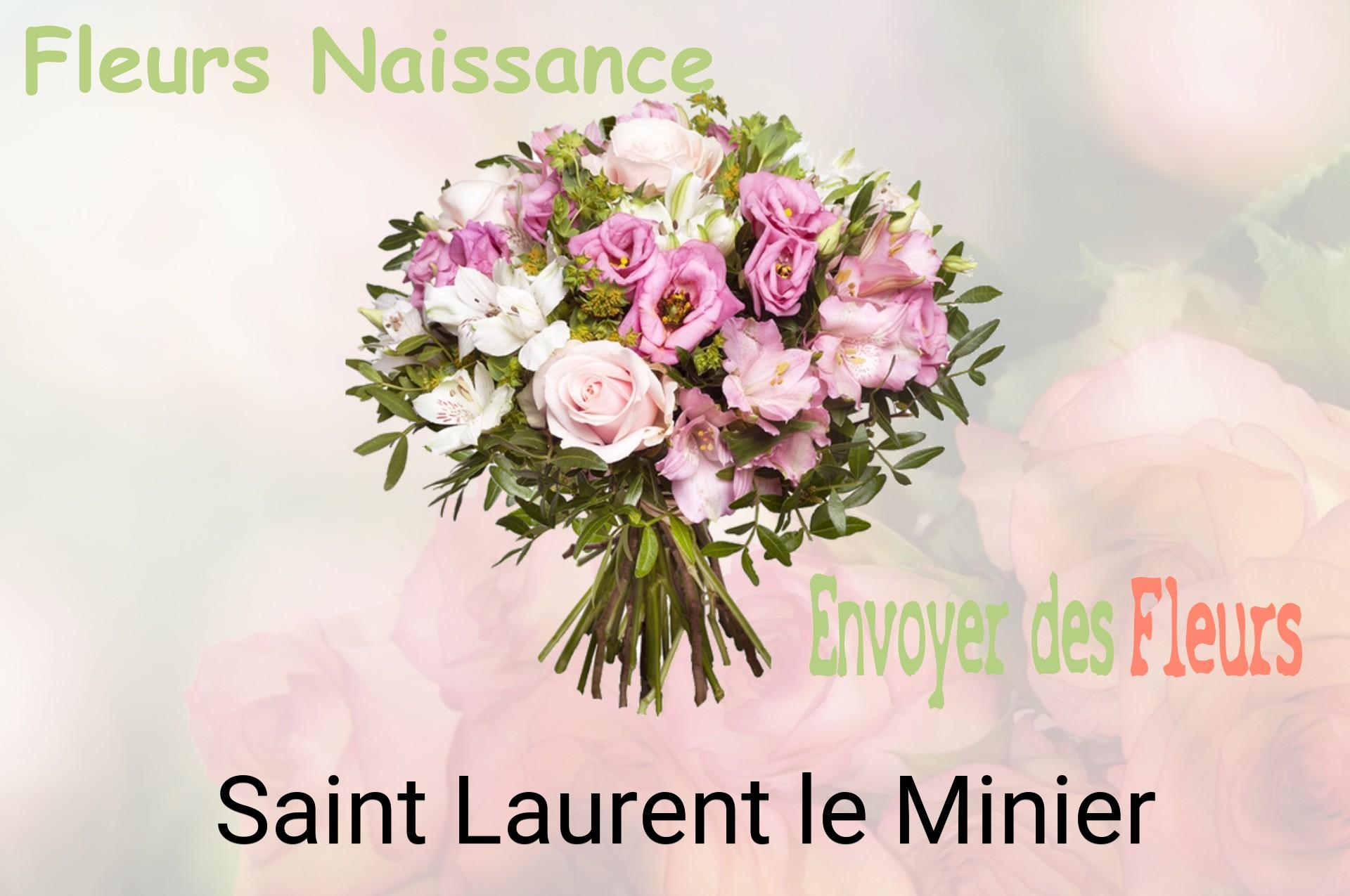 Bouquet de fleurs de naissance livré à Saint-Laurent-le-Minier